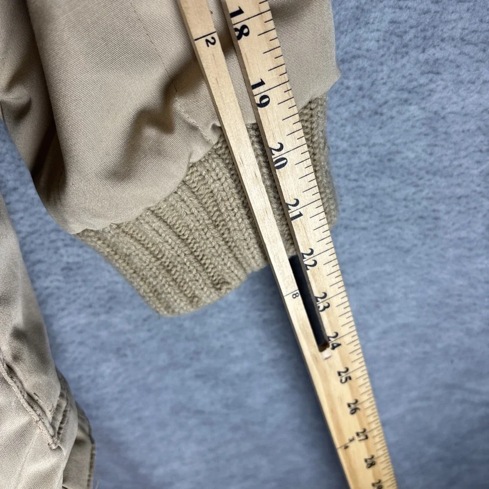 Vintage Chore Coat Tweed Lined Jacket 8/S Beige Big Pockets Farm‎ Warm